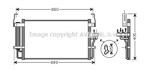 PRASCO HY5092 Condenser, air conditioning